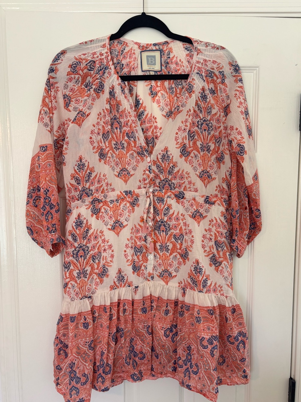 Bell by Alicia Bell Piper Mini Dress in Pink and Navy Floral